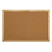 Bi-Silque 24 in. x 36 in. Pine Frame MasterVision Cork Bulletin Board