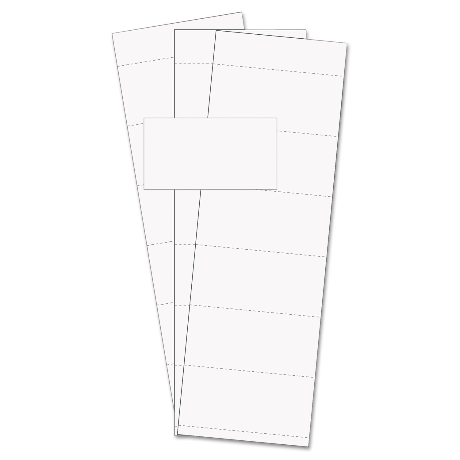 Bi-Silque Visual Communication Products FM1513 Data Card Replacement- 3 in.w x 1.75 in.h- White- 500-PK