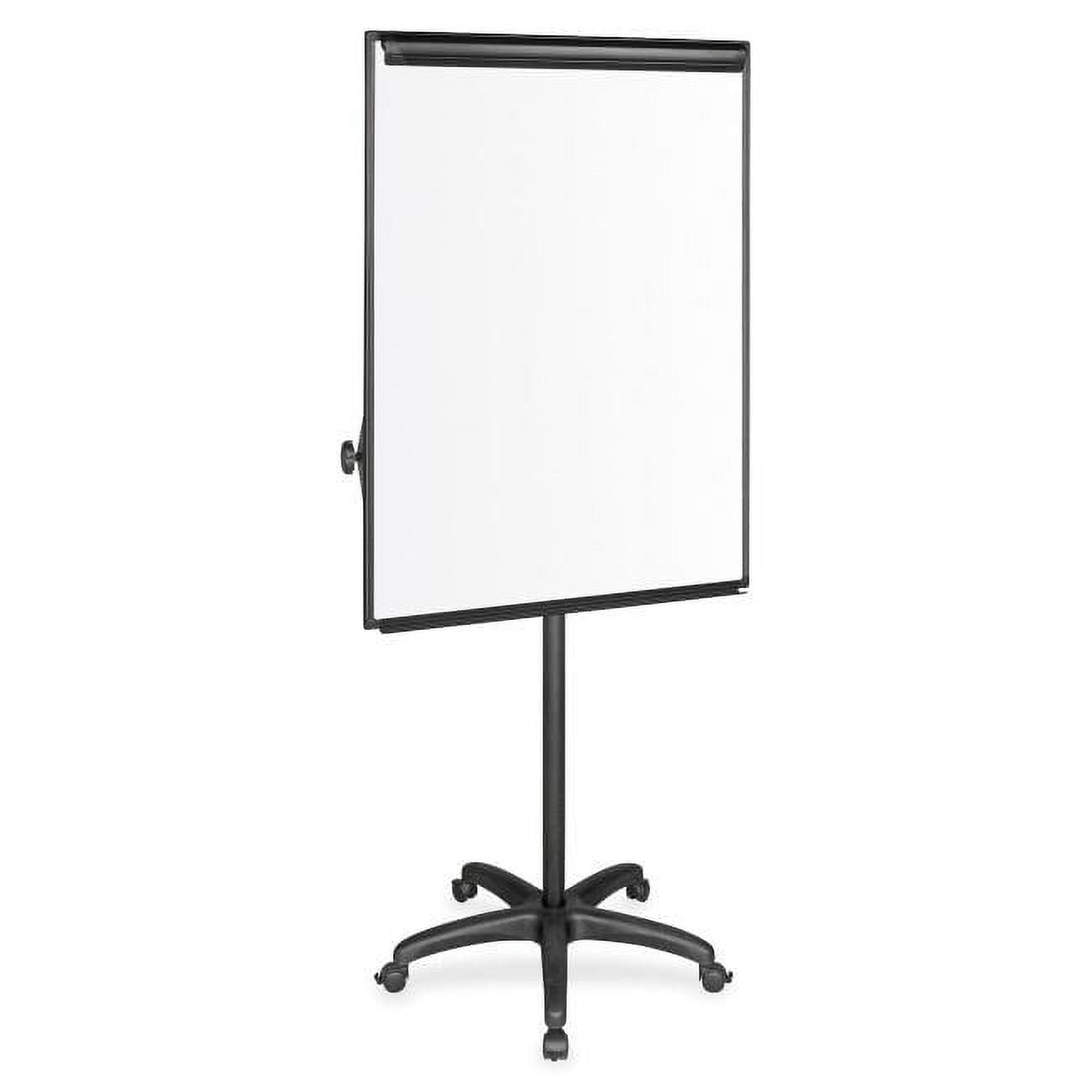 Bi-Silque Visual Communication Products EA4800055 Silver Easy Clean Dry Erase Mobile Presentation Easel- 44-75.25 in. H