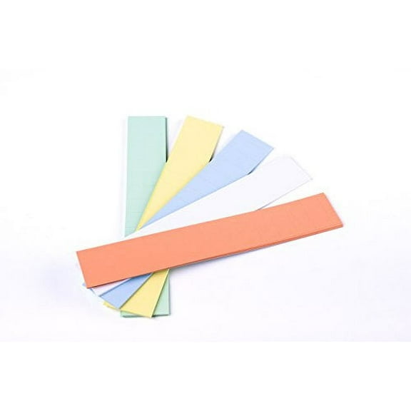 Mastervision Data Card Replacement 2" w x 1"h Assorted Colors 1000/Pack FM1312