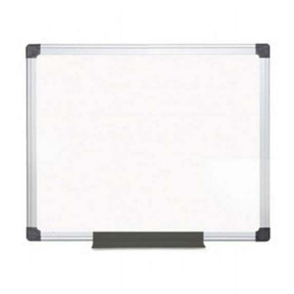 Bi-Silque Visual Communication Products CR0801170MV Porcelain Value Dry Erase Board, 36 x 48 in., White, Aluminum Frame