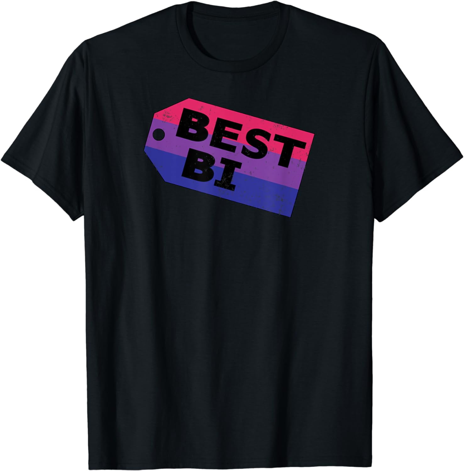 Bi Striped Best Bi Tshirt Distressed Relaxed Fit Bi Striped Best Bi Tshirt Distressed Relaxed Fit