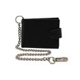 thumbnail image 1 of Bi-fold Chain Wallet for Men 18'inch Biker Chain RFID Safe Leather  Snap Tap Closer, 1 of 6