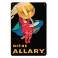 thumbnail image 1 of Biére Allary French Beer - Schneider Brewery - Vintage Advertising Poster by Jean d'Ylen c.1920 - 8 x 12 inch Vintage Wood Art Sign, 1 of 4