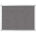 thumbnail image 1 of Bi-silque Ayda Fabric 36"w Bulletin Board - Gray Fabric Surface - Robust, Tackable, Sleek Style - 1 Each - 0.5" X 36", 1 of 13