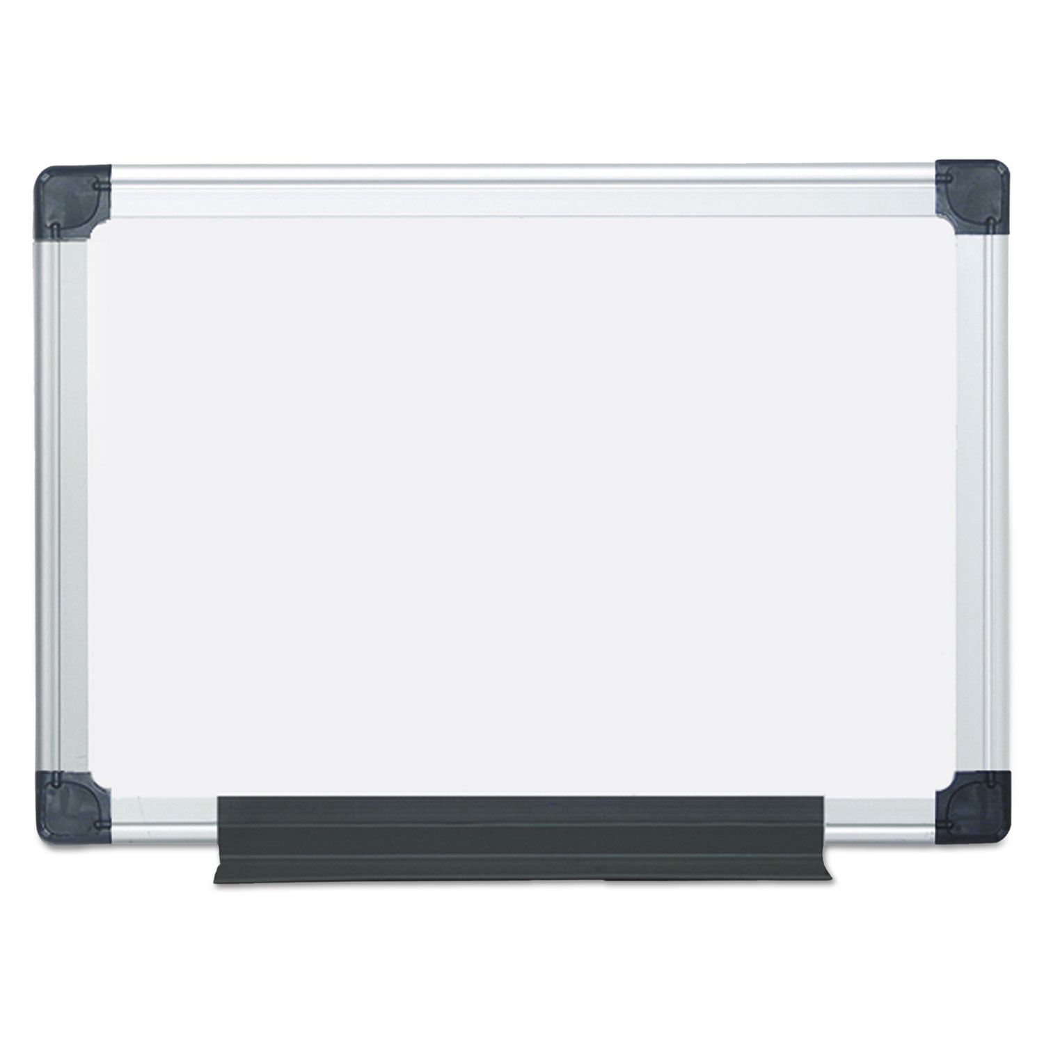 Bi-silque Visual Value Lacquered Steel Magnetic Dry Erase Board, 18 X 24, White, Aluminum