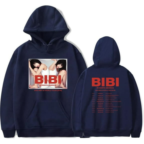 BiBi North America Tour Merch Hoodie Pockets Drawstring Unisex Hooded Sweatshirt Fashion Clothing