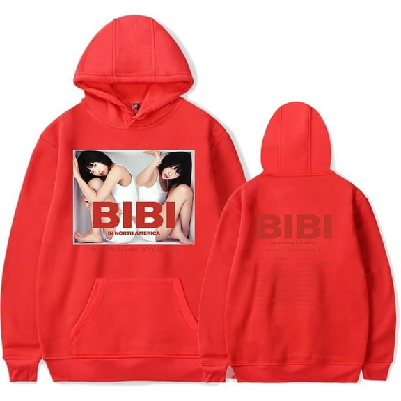 BiBi North America Tour Merch Hoodie Pockets Drawstring Unisex Hooded Sweatshirt Fashion Clothing
