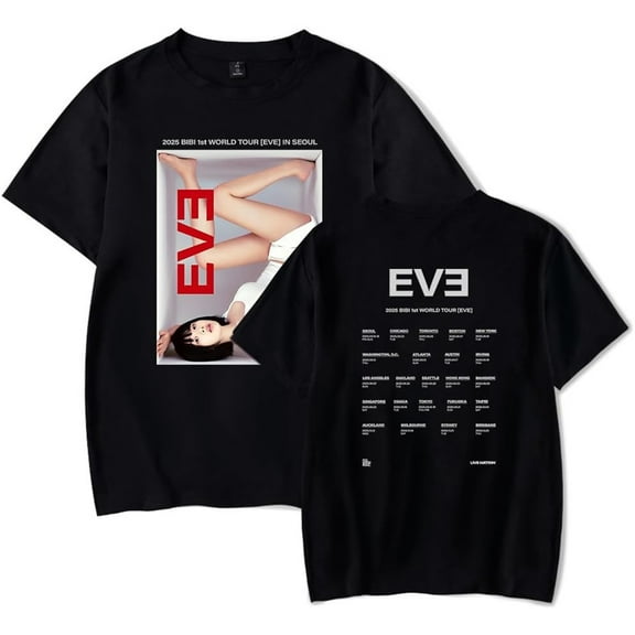 BiBi Singer Would Tour 2025 Merch Short Sleeve T-shirt Unisex Fashion Crew Neck Top