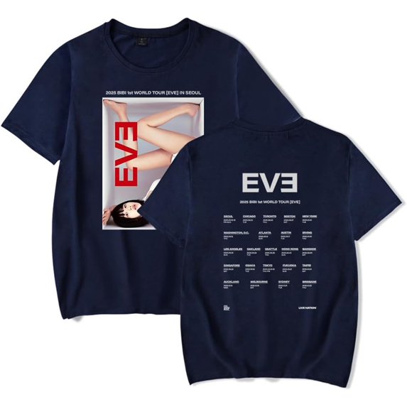 BiBi Singer Would Tour 2025 Merch Short Sleeve T-shirt Unisex Fashion Crew Neck Top