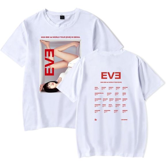 BiBi Singer Would Tour 2025 Merch Short Sleeve T-shirt Unisex Fashion Crew Neck Top