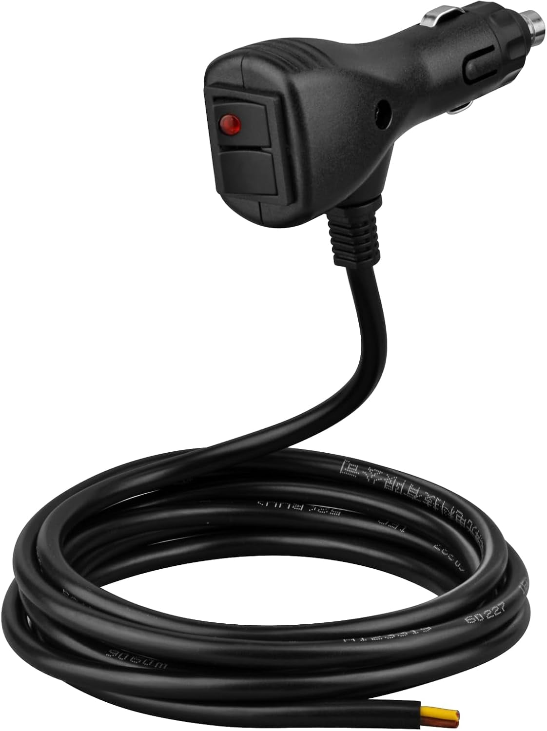 BiBzu Cigarette Lighter Extension Cord 12V DC 10A Heavy Duty On/Off ...