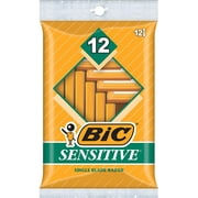 BiC Sensitive Disposable Razors, 1 Blade, 12 Ct 3 Pack Bundle