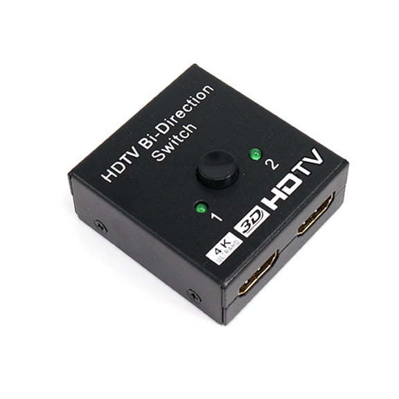 BiDirectional HDTV Switches 4K@60Hz Splitter For Multiple Devices Plugs And Play With Sound Video Syncs