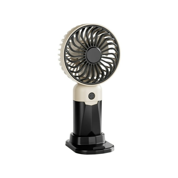 BiFandian 2-in-1 Portable Handheld Fan with Phone Stand, Hand Held Mini Rechargeable Fan , 3 Speed Small Desktop Fan with Phone Holder Base for Men Women Travel Home Outdoor