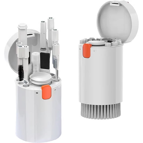 BiFandian 20-in-1 Cleaning Kit, Multi Function Cleaning Set with Various Tools, Household Cleaning Accessories for Home, Office, Car, Compact 10ml Solutions