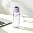 thumbnail image 1 of BiFandian 24oz Clear Sports Water Bottles with Straw & Lid Portable Spill Proof Drinking Bottles for Gym Travel Outdoor Summer, 1 of 6