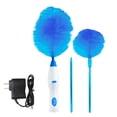 thumbnail image 1 of BiFandian 360 Electric Feather Spin Duster Feather Duster Adjustable Electric Dirt Dust Brush Removing Dust in One Spin Cleaning Accessories Home Office, Use Battery, 1 of 9