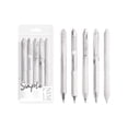 thumbnail image 1 of BiFandian 5-Pack Retractable Gel Pens, 0.5mm Fine Point Tip Pen Set, Smooth Black Ink Writing, 1 of 6