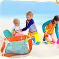 thumbnail image 1 of BiFandian Beach Toy Mesh Beach Bag for Kids, Shell Collecting Bag with Double Buckle & Adjustable Carrying Strap, Beach Sand Toy Seashell Bag Swimming Accessories for Boys and Girls, 1 of 6