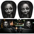 thumbnail image 1 of BiFandian Car Headrest Cover, Soft Polyester Fabric with Funny Print Design, Universal Auto Seat Head Protector Sleeve for Vehicle, Truck, SUV Interior Decor Accessory, 1 of 5
