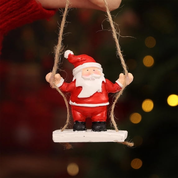 BiFandian Christmas Figure Ornament, Santa Snowman Reindeer Hanging Pendant Xmas Tree Decoration 3 Style, Christmas Decorations Indoor Outdoor for Home, Holiday Scene Layout, Mantel