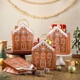 thumbnail image 1 of BiFandian Christmas Gingerbread House Bag, Handle Candy Gift Container, Festive Present Wrapping for Holiday Treats, 1 of 5