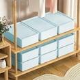 thumbnail image 1 of BiFandian Closet Drawer Organizer with Lid, Stackable Underwear Storage Box, Clothes Closet Organizer Bins, Large Capacity and Space Saving Storage Supplies for Clothes, Underwear, Socks, 1 of 9
