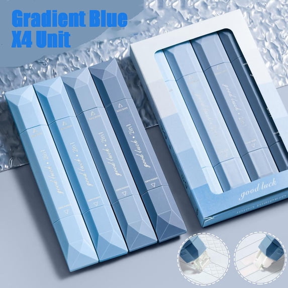 BiFandian Double Headed Correction Tape, Pen Shaped Tape with Glue Two in One, Transparent High Correction Tape for Study, Craft, Office Use