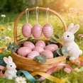 thumbnail image 1 of BiFandian Easter Egg Hanging Ornaments, 8Pcs Colorful Eggs Decorations, Indoor Easter Decor for Easter Baskets Stuffer, Gifts & Parties, 1 of 6