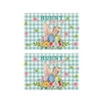 thumbnail image 1 of BiFandian Easter Placemats Set of 2, Bunny Pattern Place Mats, Farmhouse Rustic Spring Table Decor, 1 of 6