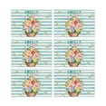 thumbnail image 1 of BiFandian Easter Placemats Set of 6, Bunny Pattern Place Mats, Farmhouse Rustic Spring Table Decor, 1 of 6
