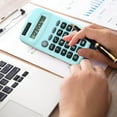 thumbnail image 1 of BiFandian Eight Digit Pocket Calculator, Small Solar Battery Powered Calculator, Mini Size Multifunctional Desktop Calculators, Hand Held Basic Calculator for Home, Office, 1 of 5