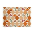 thumbnail image 1 of BiFandian Fall Thanksgiving Placemats, Orange Pumpkins Leaves Pattern Placemats, Heat Resistant Washable Linen Table Place Mats, Party Holiday Decor for Home Kitchen Dining Outdoor Indoor, 1 of 6