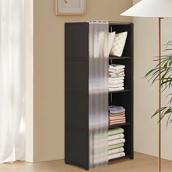 BiFandian Floor Standing Multi Tier Storage Cabinet, Bookshelf and Clothing Organizer with Shelving, Tall Wardrobe Rack for Home, Bedroom, Office, Space Saving