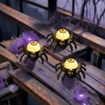thumbnail image 1 of BiFandian Halloween LED Lights Candles, Spider Eyeballs Decorations Night Light, Battery Operated Halloween Flameless Candles, Flickering Tabletop Party Decor, 1 of 6
