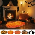 thumbnail image 1 of BiFandian Halloween Pumpkin Decoration Rug, Pumpkin Shaped Floor Mat, Thanksgiving Day Mat, Halloween Decorative Carpet for Indoor Living Bedroom Kitchen Decor, 1 of 6
