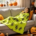 thumbnail image 1 of BiFandian Halloween Spider Print Fleece Throw Blanket, Ultra-Soft Flannel Lightweight Spider Couch Blanket, Halloween Decorative Soft Plush Throw for Halloween Party Sofa Bed Home Decor, 1 of 6