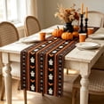 thumbnail image 1 of BiFandian Halloween Table Runner Ghost Bat Spider Pattern Table Runner Holiday Decorative Tablecloth Runner Halloween Fall Decorations Indoor Tabletop Decor, 1 of 9