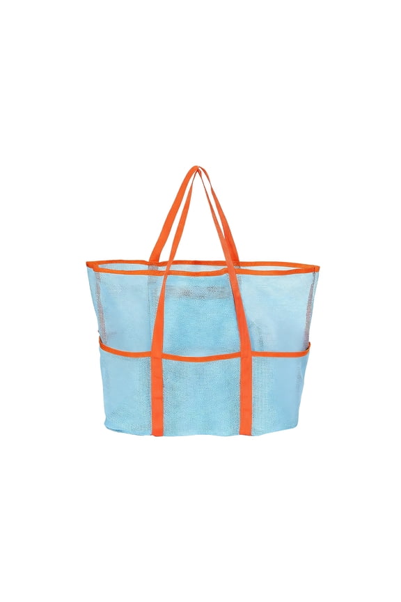 Large Beach Tote Bag, Swimwear Storage Organizer Bag with Mesh Design, Handheld Toiletry Pouch for Beach Travel Pool and Outdoor Daily Essentials Storage