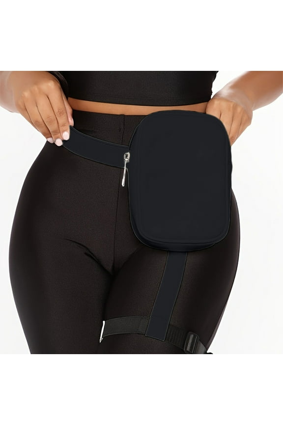 Large Capacity Fanny Pack with Leg Strap, Outdoor Sports Cycling Waist Bag, Portable Multifunctional Women's Leg Bag Fanny Bag Belt Pouch for Sports, Fitness, Cycling