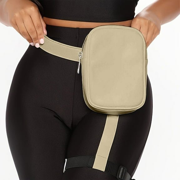 BiFandian Large Capacity Fanny Pack with Leg Strap, Outdoor Sports Cycling Waist Bag, Portable Multifunctional Women's Leg Bag Fanny Bag Belt Pouch for Sports, Fitness, Cycling