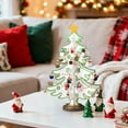 thumbnail image 1 of BiFandian Mini Christmas Tree, Wooden Christmas Tree DIY Set, Desktop Christmas Tree Ornaments, Tabletop Christmas Decorations Indoor for Holiday Parties, Suitable for Christmas Gift, 1 of 7