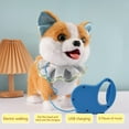 thumbnail image 1 of BiFandian Motorized Plush Robot Dog, Leash Controlled Puppy with Tongue Out and Big Eyes, Interactive Toy that Walks and Barks, Head Pat Reaction, Fun Gift, 1 of 7