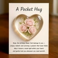 thumbnail image 1 of BiFandian Pocket Hug Card, Floral Design Card for Emotional Gift, Small Greeting Card for Sharing, Personal Note, Kindness Token, 1 of 2
