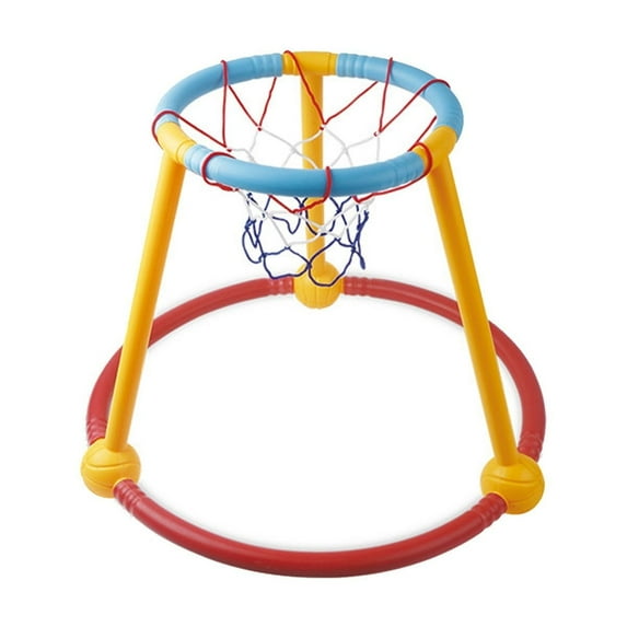 BiFandian Pool Basketball Toys, Floating Swimming Pool Basketball Hoop for Pool Games, Poolside Water Basketball Hoop with 1 Ball and Pump