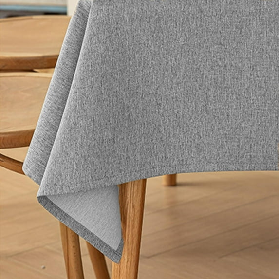 BiFandian Rectangular Tablecloths, Imitation Linen Table Cover, Waterproof Oilproof Table Mat for Party Birthday Holiday Celebration Decor
