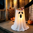 thumbnail image 1 of BiFandian Remote Control Light Up Ghost Candy Bucket, Halloween Ghost Lampshade Candy Bowl with Adjustable LED Lights, Outdoor Porch Candy Holder for Front Yard Halloween Party Decoration, 1 of 6