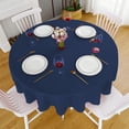 thumbnail image 1 of BiFandian Round 60 Inches Tablecloth, Waterproof & Wrinkle Free Heavy Duty Table Covers, Washable Polyester Table Cloths for Party, Banquet, Dining, 1 of 6