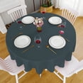 thumbnail image 1 of BiFandian Round 60 Inches Tablecloth, Waterproof & Wrinkle Free Heavy Duty Table Covers, Washable Polyester Table Cloths for Party, Banquet, Dining, 1 of 6